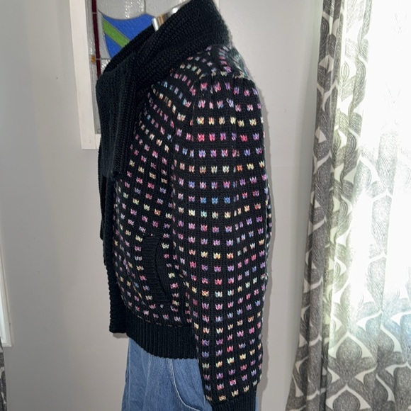 Vintage Knit Bomber Jacket - Picture 3 of 9